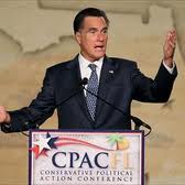 Front Runner - Mitt Romney take to the podium