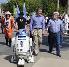 Bob Iger, George Lucas a R2D2